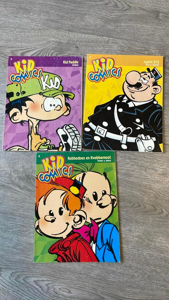 Advertentie Kid Comics - Agent 212/Kid Paddle/Robbedoes&Kwab, Boeken, Gelezen, Europa, Ophalen of Verzenden, Meerdere comics