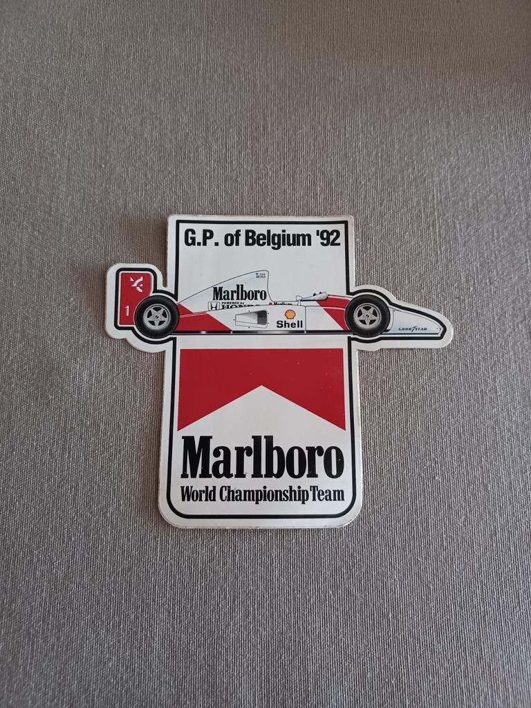 Sticker Marlboro WCT GP of Belgium 92, Verzenden