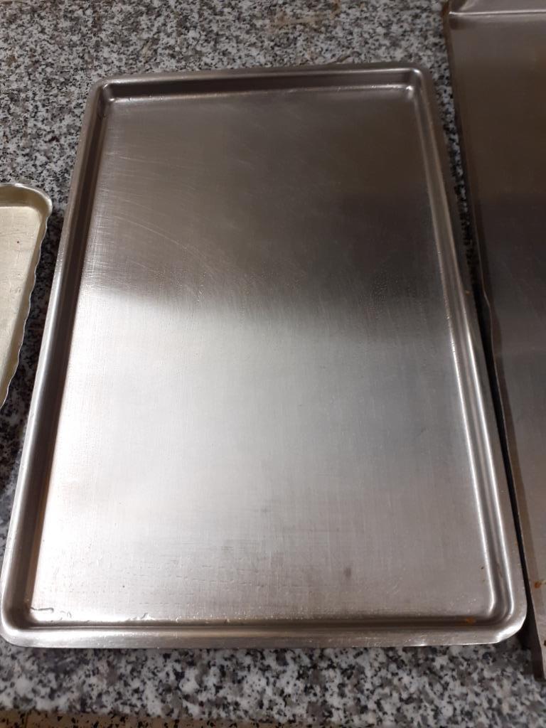 HORECA GRAND PLATEAU INOX 34X52 CM, Maison & Meubles, Accessoires pour la Maison | Plateaux, Enlèvement, Utilisé, Rectangulaire