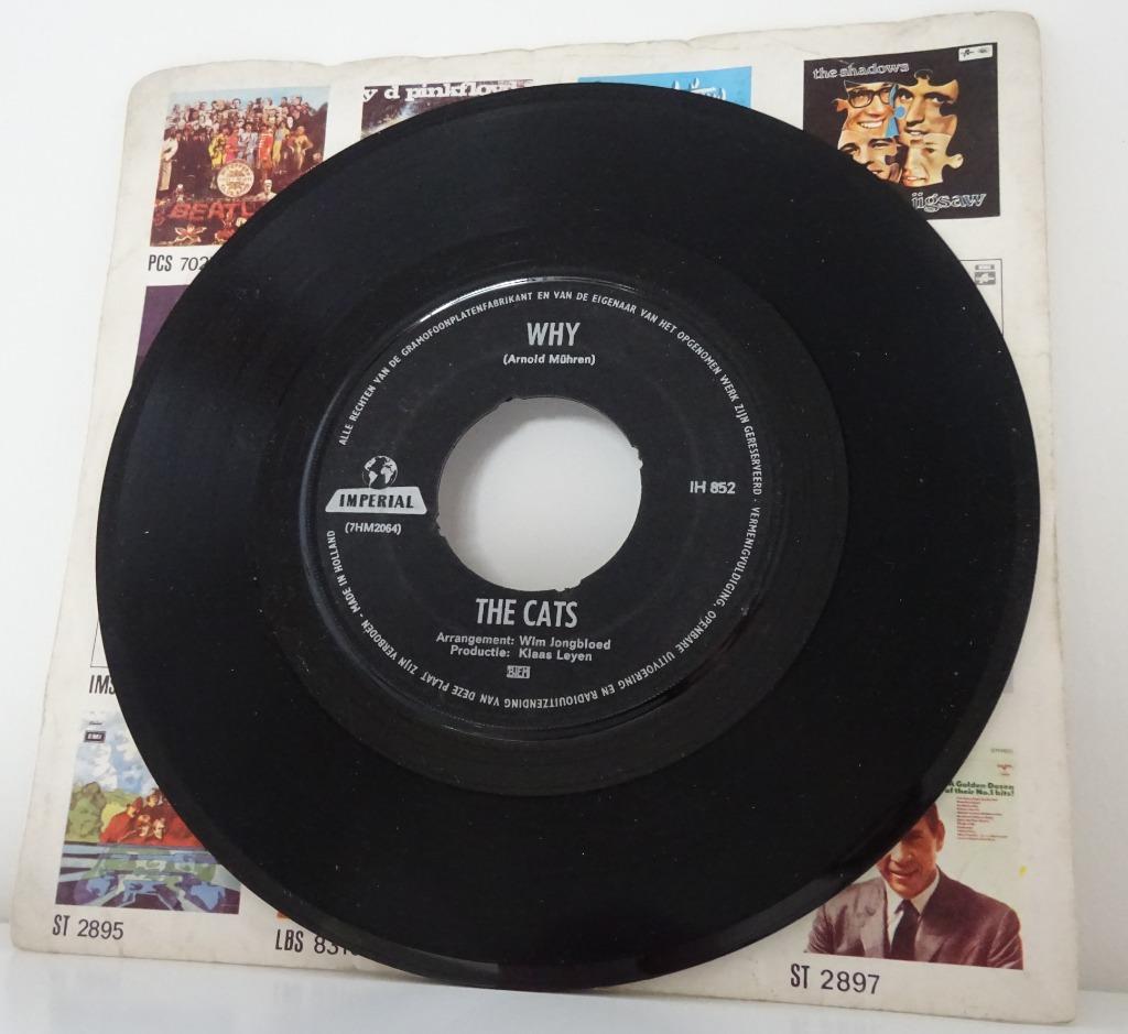 The Cats - Why + Mandy, My Dear (7" vinyl single), Ophalen of Verzenden, Gebruikt, Overige formaten