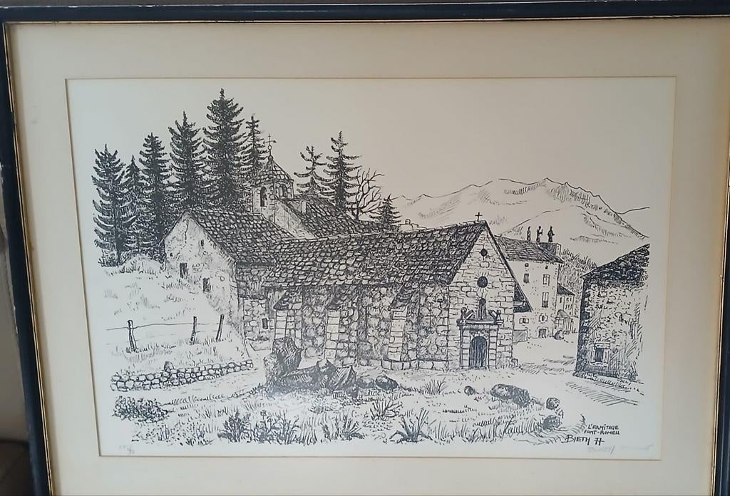 Lithografie- Bruno Beith, Antiek en Kunst, Kunst | Tekeningen en Fotografie, Ophalen