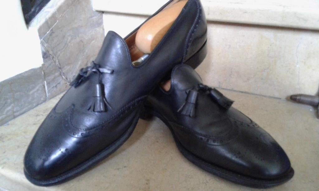 Church custom grade tassle loafers model Madison - Maat 42.5, Loafers, Verzenden, Zwart, Church