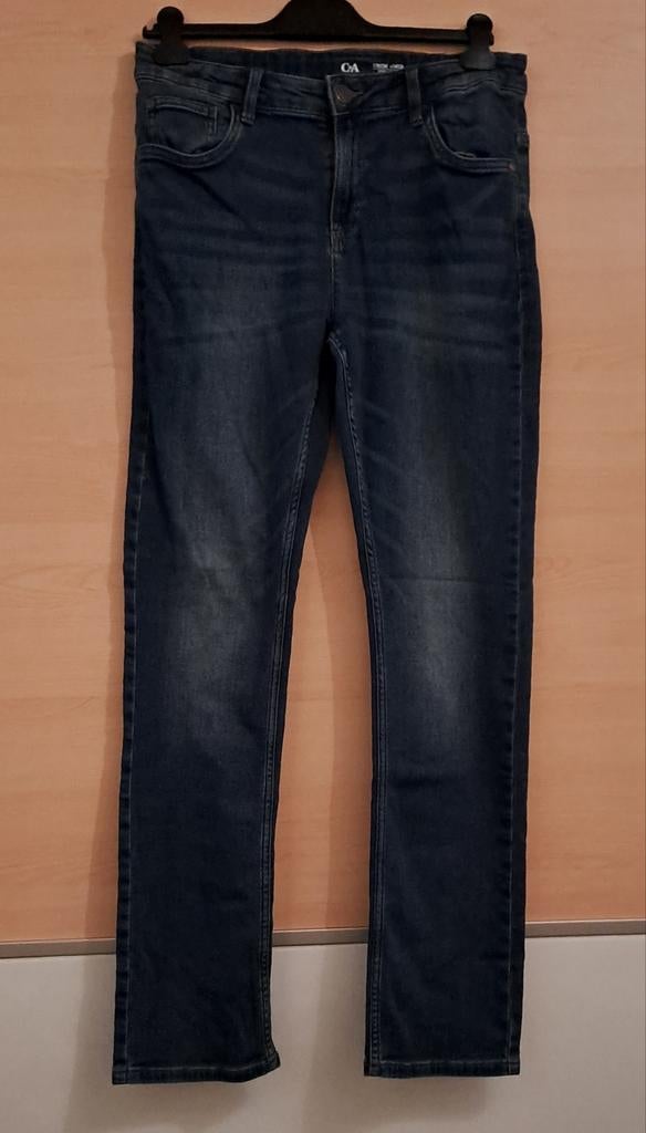 [  Jeansbroek ( Maat 176), Kinderen en Baby's, Kinderkleding | Maat 176, Broek, C&A, Ophalen of Verzenden, Zo goed als nieuw
