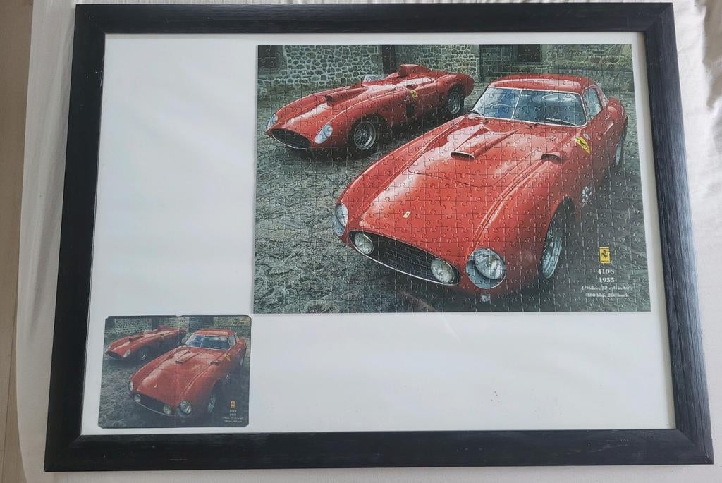 Ferrari 410s 1955 puzzel in kader, Ophalen