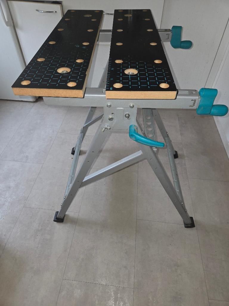 Wolfcraft Span- en werktafel, Doe-het-zelf en Bouw, Ophalen, Zo goed als nieuw