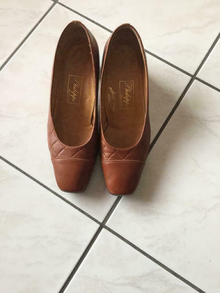 chaussures philippe super confort pointure 36 1/2, Enlèvement ou Envoi, Escarpins, Brun, Porté