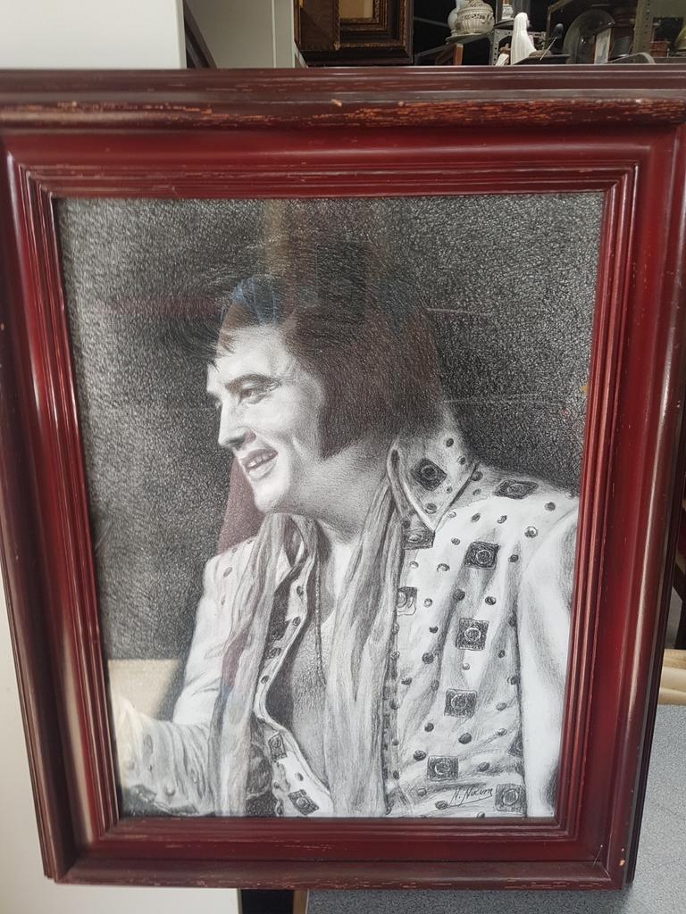Fototekening elvis, Huis en Inrichting, Ophalen