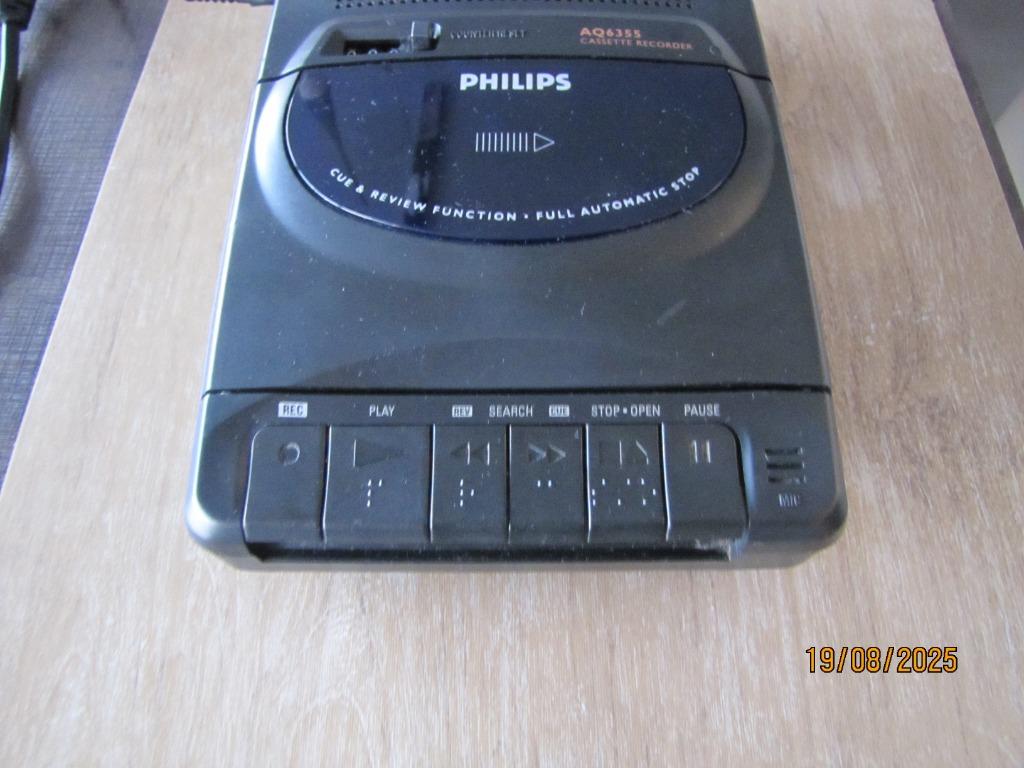 PHILIPS enregistreur portatif cassette AQ6355, Enlèvement, Autres types