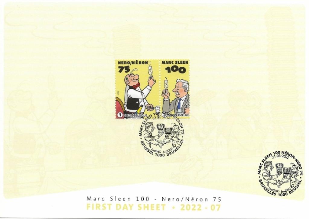 Comics : Nero & Co - Marc Sleen 100 jaar FDS, Timbres & Monnaies, Enlèvement ou Envoi, Affranchi, Autres thèmes