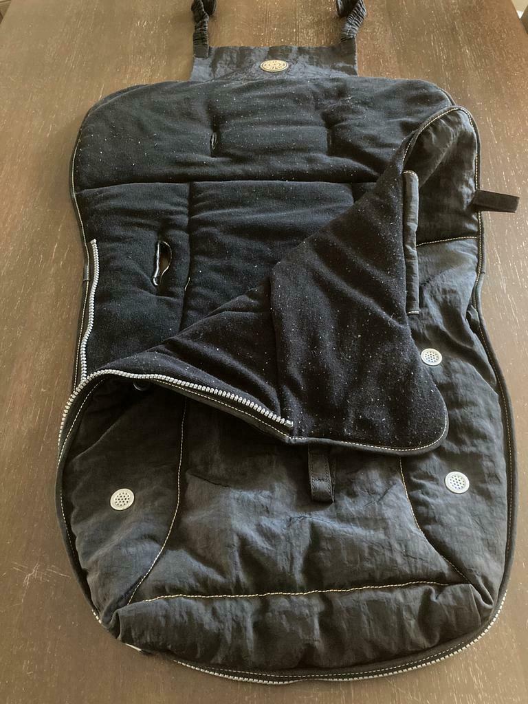 Baby trappelzak van Kipling zwart voor buggy of kinderwagen, Ophalen of Verzenden, Gebruikt, Voetenzak