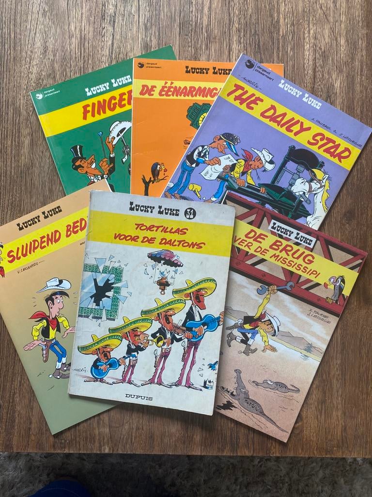 Lucky luke 6x eerste druk sc, Enlèvement ou Envoi, Utilisé