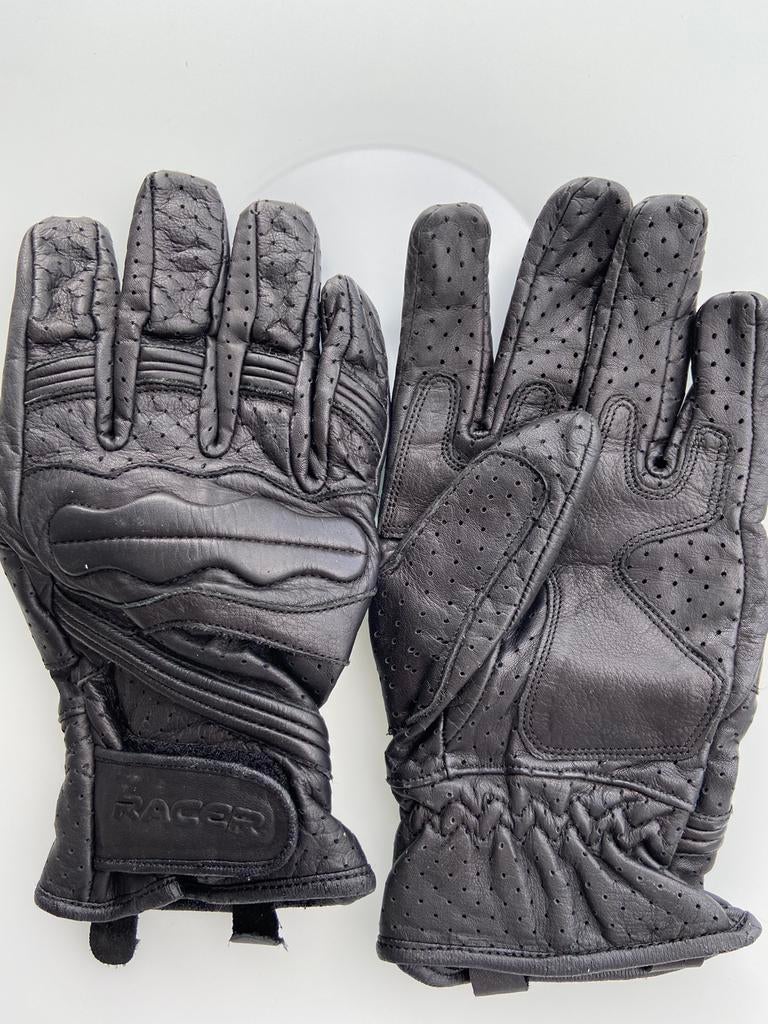 Leren Racer-handschoenen voor dames, Handschoenen