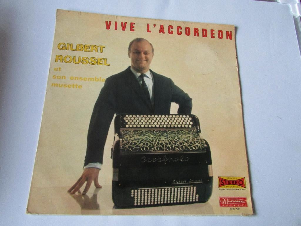 VIVE L'ACCORDÉON ; GILBERT ROUSSEL, LP, CD & DVD, Enlèvement ou Envoi, Comme neuf, 12 pouces, Dance populaire