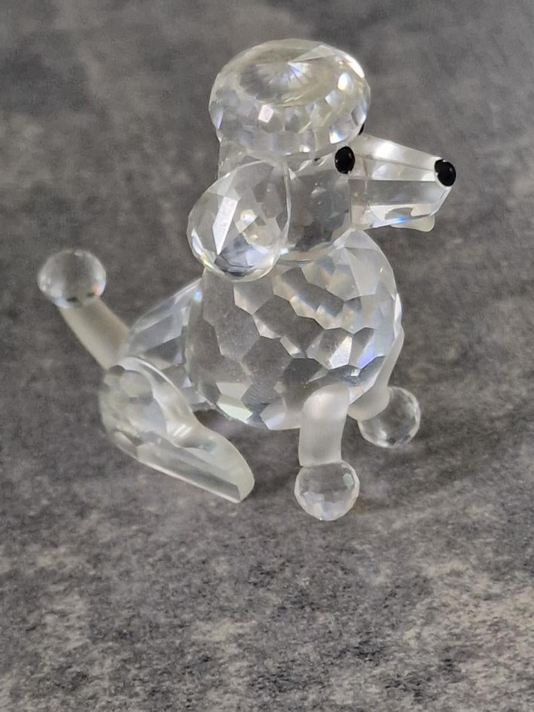 Figurine Swarovski collection - Caniche assis 4,4 cm, Enlèvement, Comme neuf, Figurine
