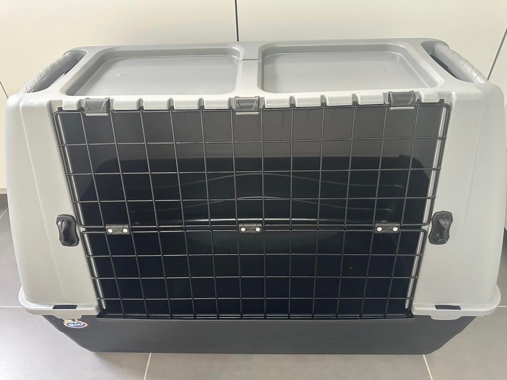 Hondenbench transportbox autobench hond Duvo, Dieren en Toebehoren, Hondenbenches, Ophalen, Zo goed als nieuw