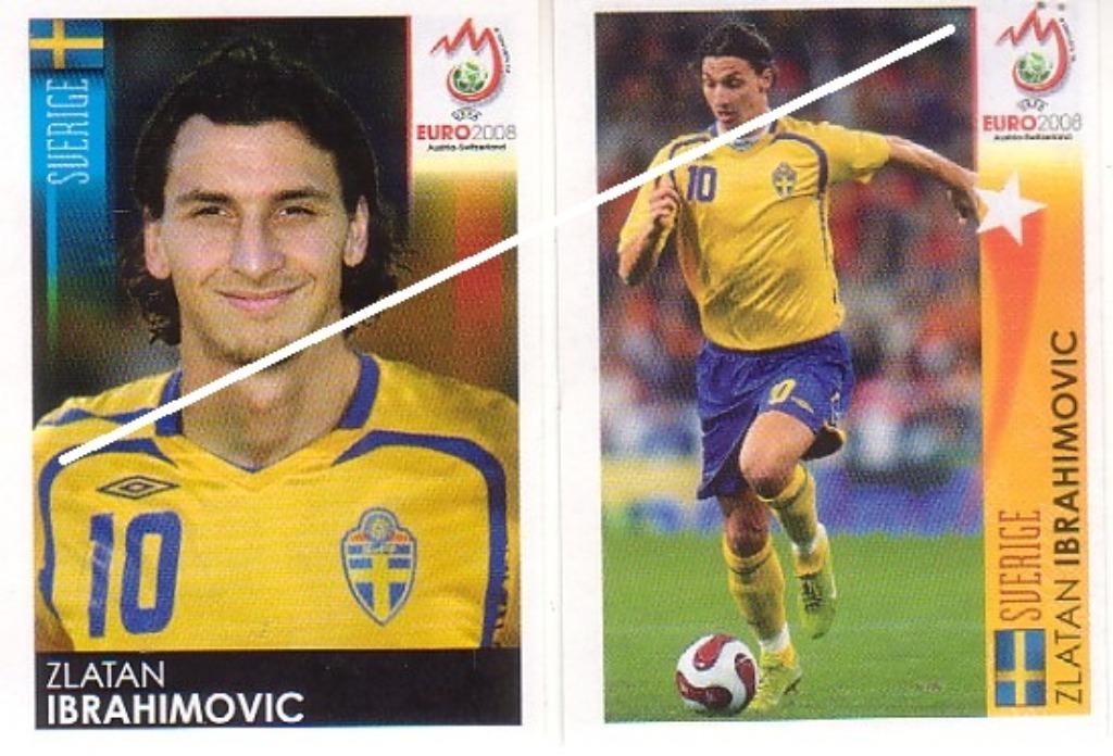Panini / Euro 2008 / Ibrahimovic / 2 Stickers, Verzamelen, Verzenden, Nieuw, Poster, Plaatje of Sticker