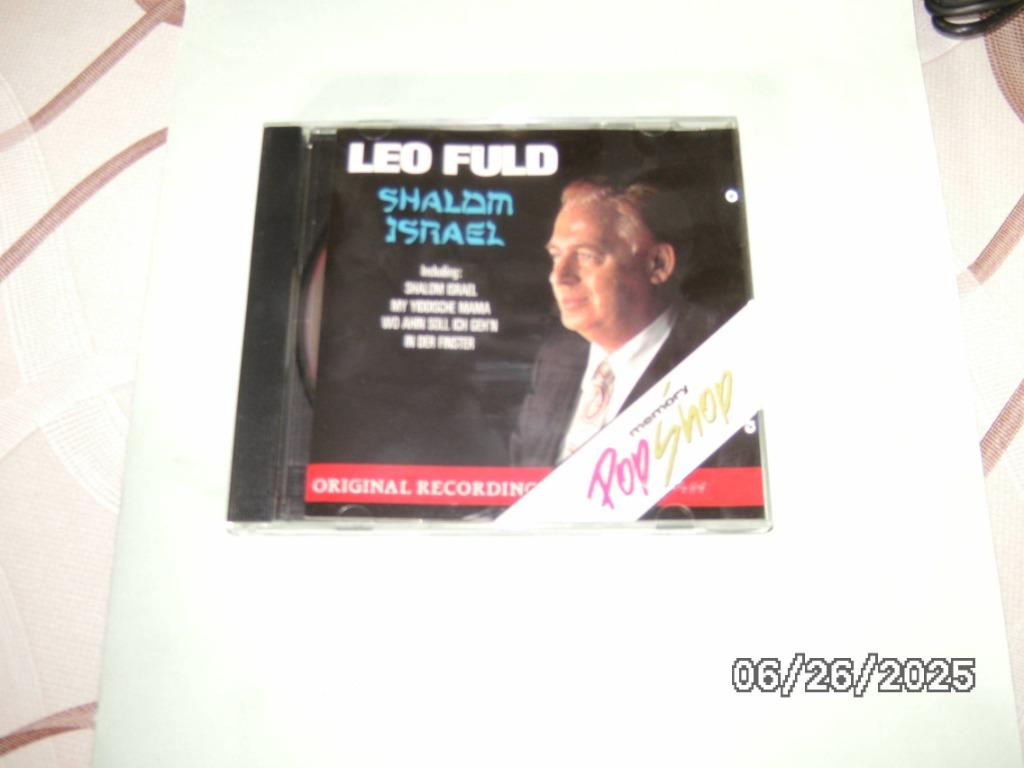 Een CD "Shalom Israel" van Leo Fuld, Verzenden, Zo goed als nieuw