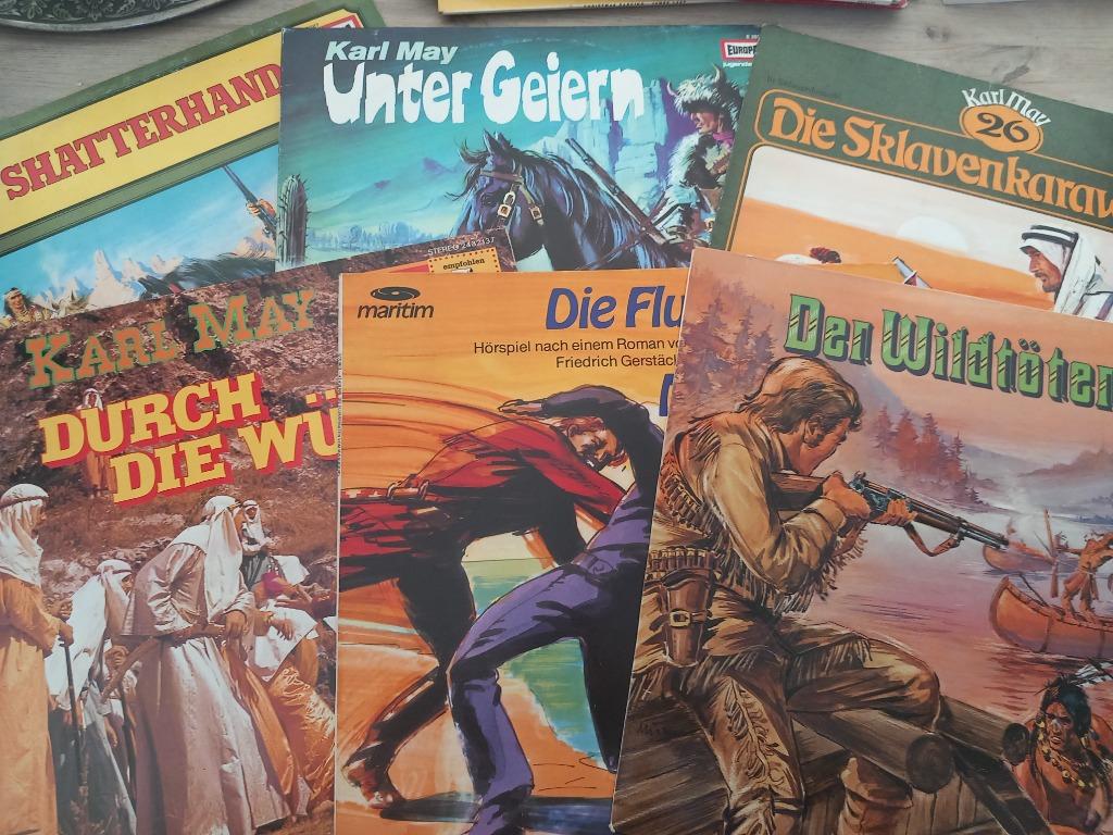 Vinyle LP Radio Play Karl May Story Old Schatterhand Cowboys, Envoi, Fable ou Conte (de fées)