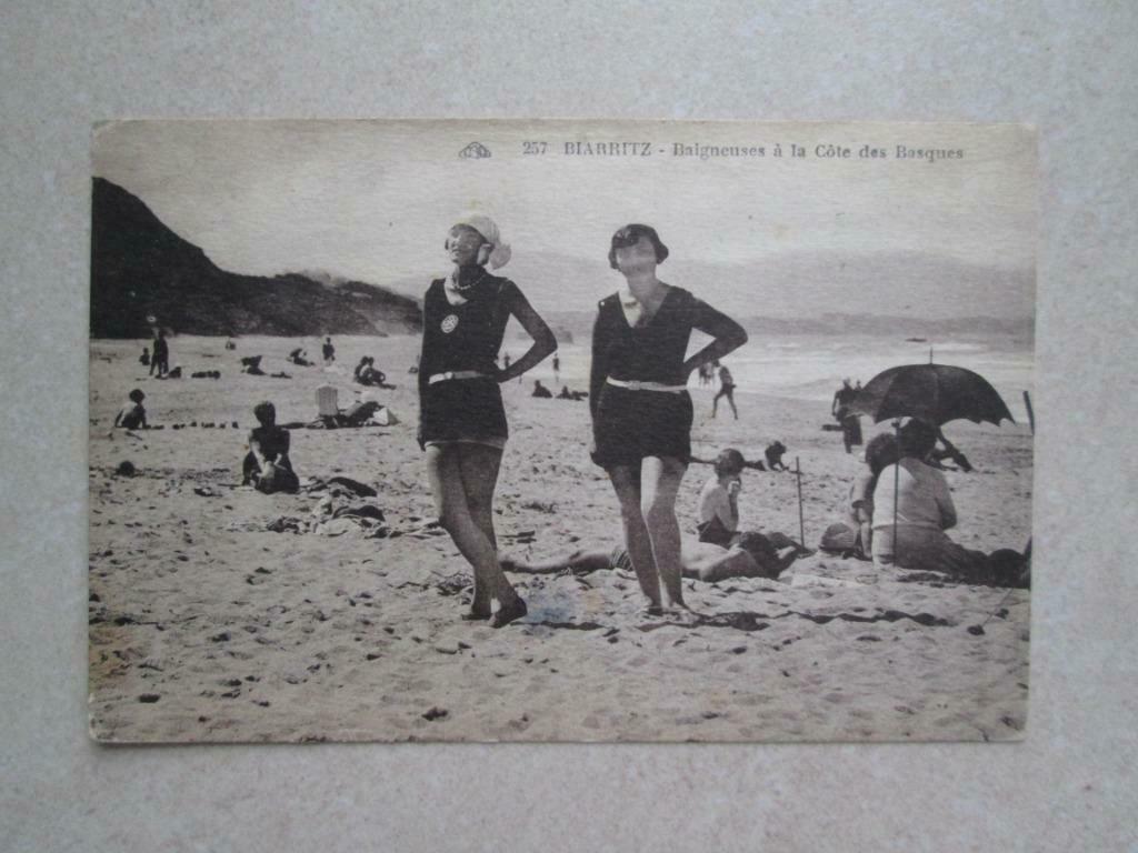 oude postkaart  Biarritz, Verzenden