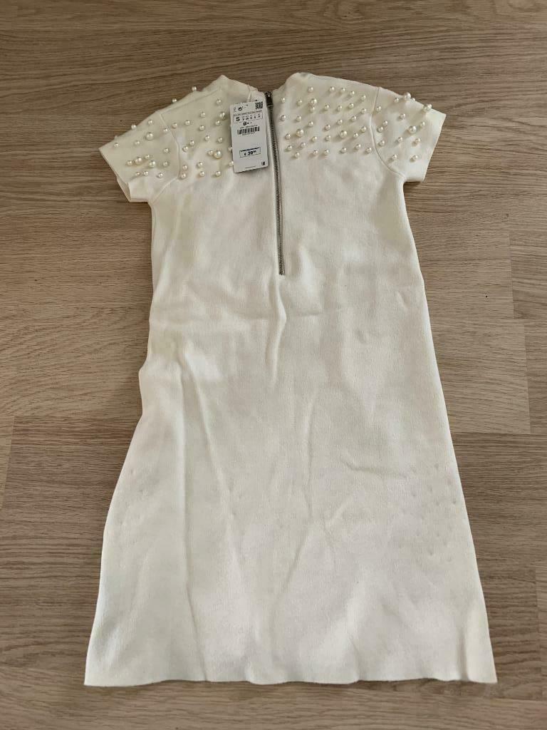 Kleedje Zara Knit NIEUW  - maat S, Enlèvement ou Envoi, Comme neuf, Blanc, Zara