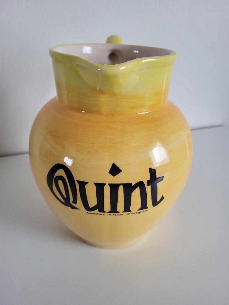 pitcher quint sangria karaf kan quint serveerkan kruik geel, Ophalen of Verzenden, Nieuw