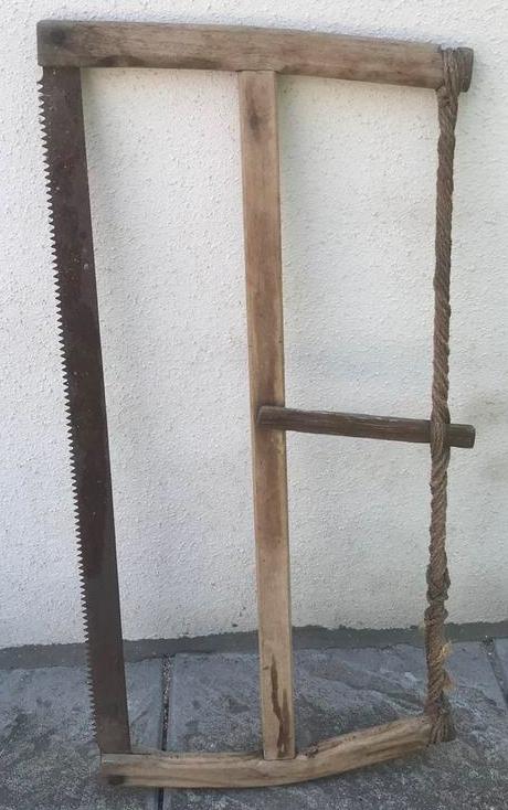 Oude zaag, verzameling of decoratie, Antiek en Kunst, Ophalen