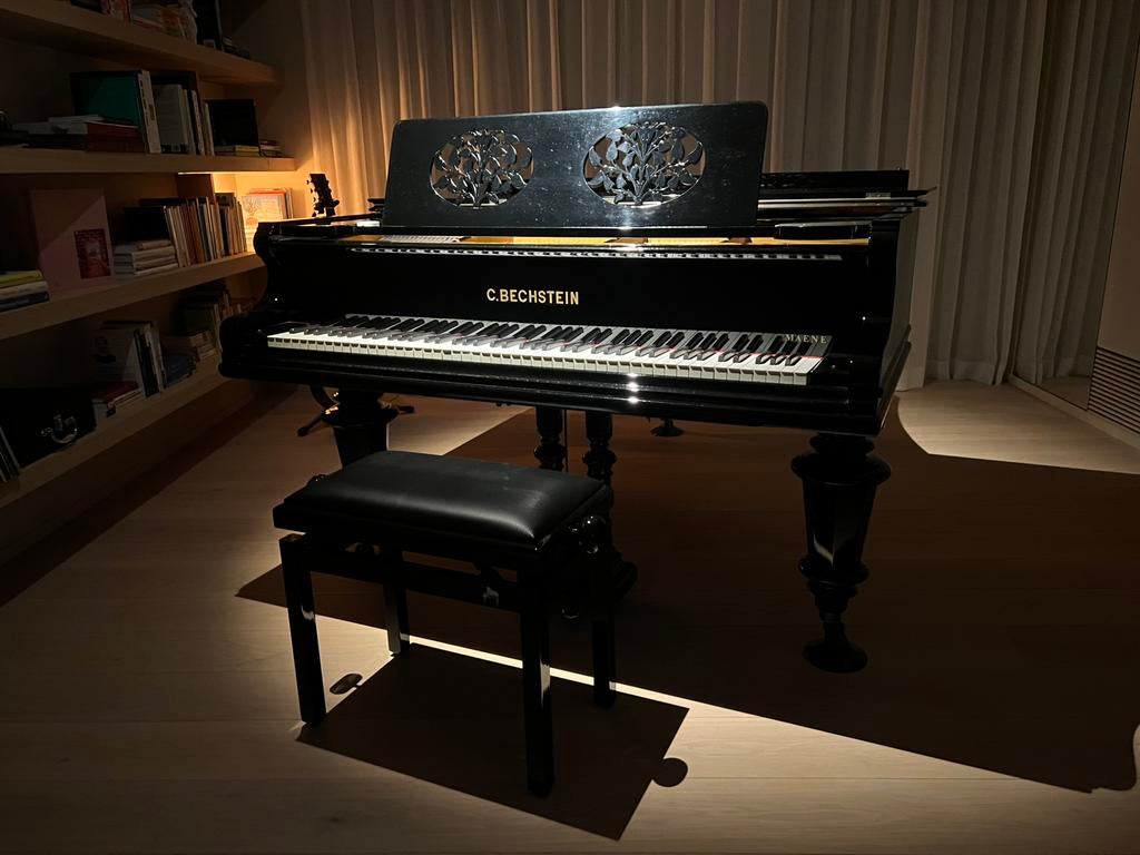 Piano à queue Bechstein, Musique & Instruments, Enlèvement, Utilisé, Noir, Piano