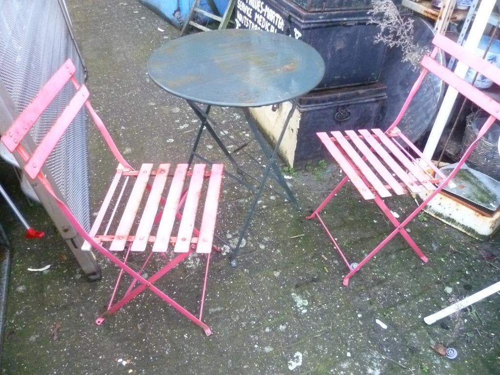 METALEN TUINSET, Antiek en Kunst, Ophalen