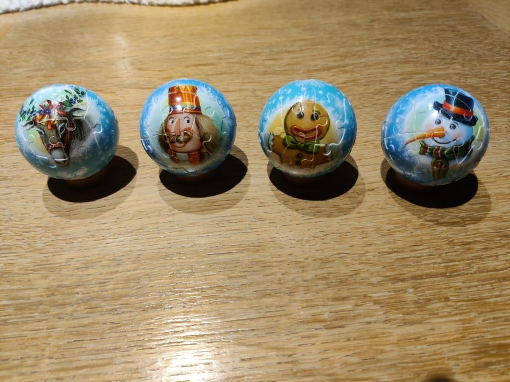 4 kerstbalpuzzels, Ophalen of Verzenden, Nieuw, 6 jaar of ouder