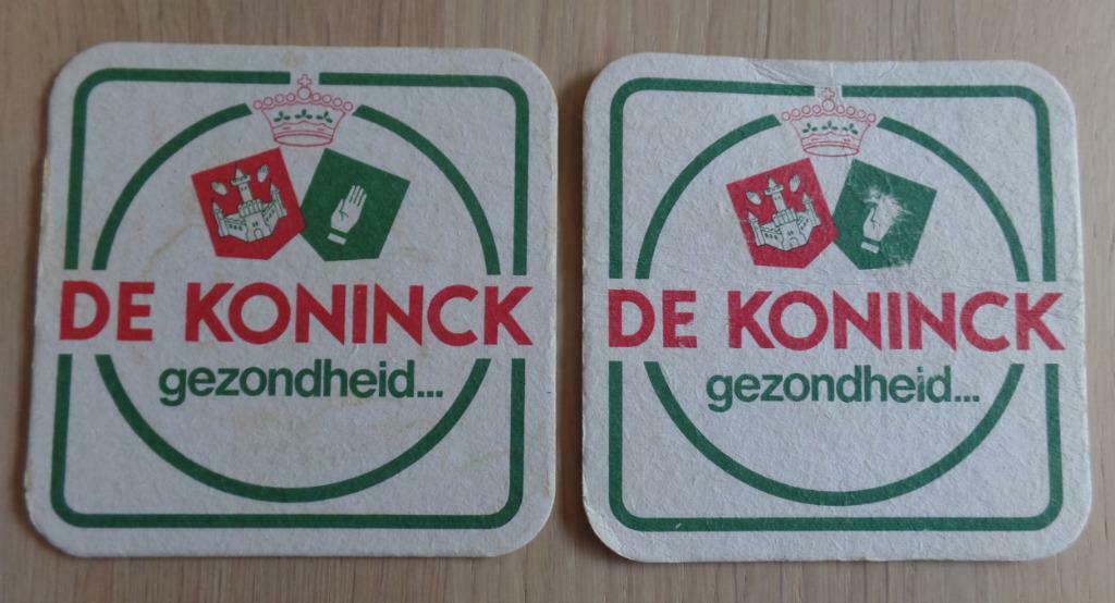 Bierviltjes De Koninck, Enlèvement ou Envoi, Utilisé, Sous-bock, De Koninck