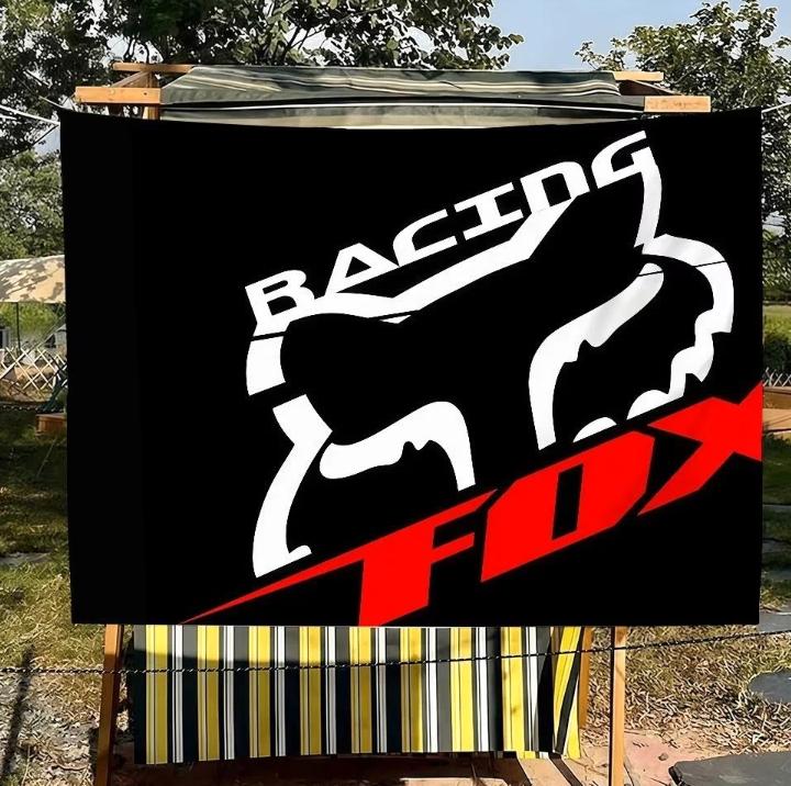 Grote vlaggen Racing Fox (150x90cm), Motoren, Ophalen of Verzenden