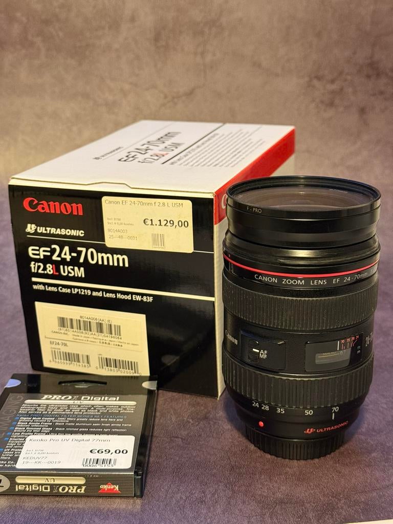 Canon EF24-70mm f/2.8L USM Zoom Lens, Enlèvement, Comme neuf, Zoom