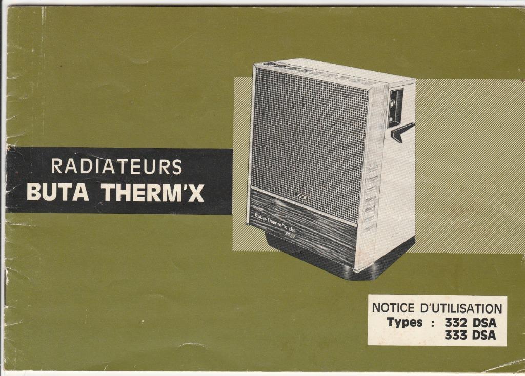 Buta Therm' x, notice d' utilisation, Envoi, Utilisé