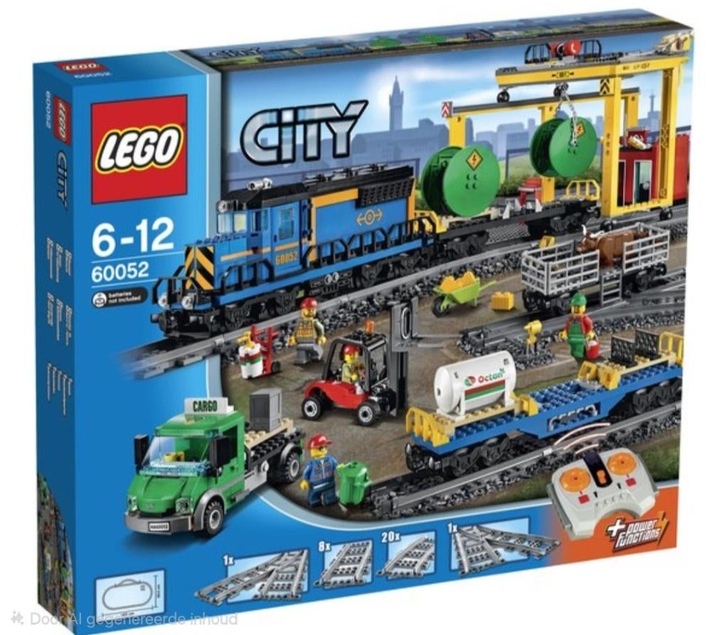Lego city Vrachttrein - 60052, Kinderen en Baby's, Speelgoed | Duplo en Lego, Ophalen of Verzenden, Zo goed als nieuw, Complete set