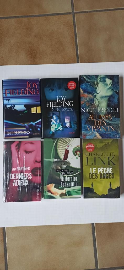 Set van 6 nieuwe spannende romanboeken, Ophalen