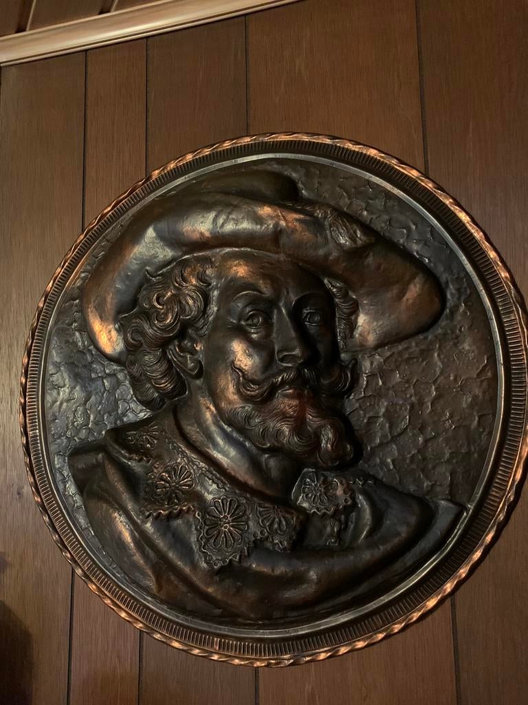 Grote wandplaat Rubens, Antiek en Kunst, Ophalen, Koper