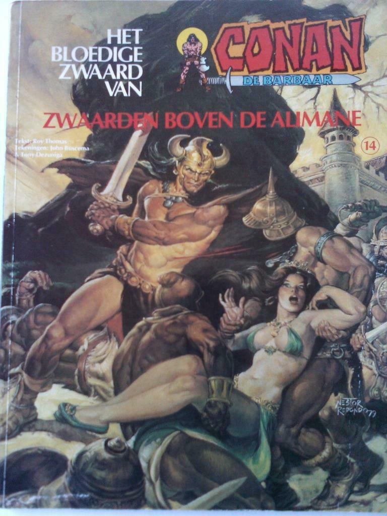 CONAN de barbaar. STRIP. Zwaarden boven de Alimane., Boeken, Stripverhalen, Eén stripboek, Ophalen of Verzenden, Gelezen