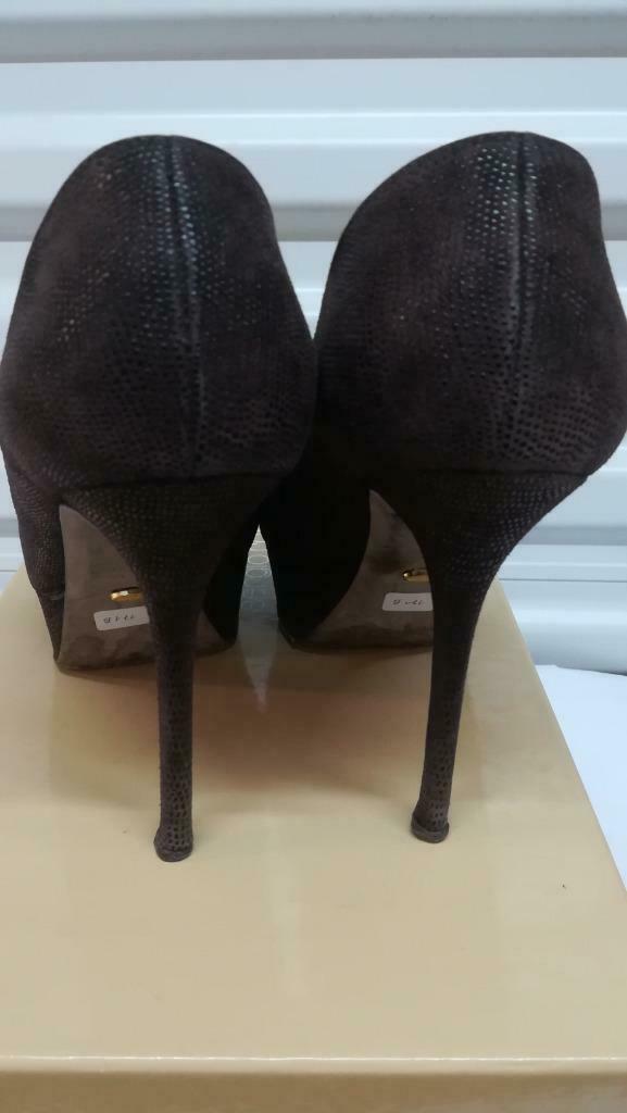 171B * SERGIO ROSSI luxe bruine lederen pumps (37), Kleding | Dames, Schoenen, Gedragen, Pumps, Bruin, Verzenden