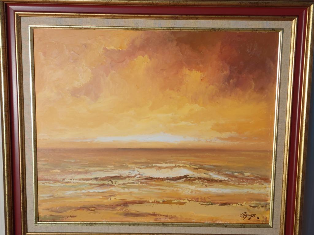 Schilderij Geerinckx, laatste zonlicht, Antiek en Kunst, Ophalen