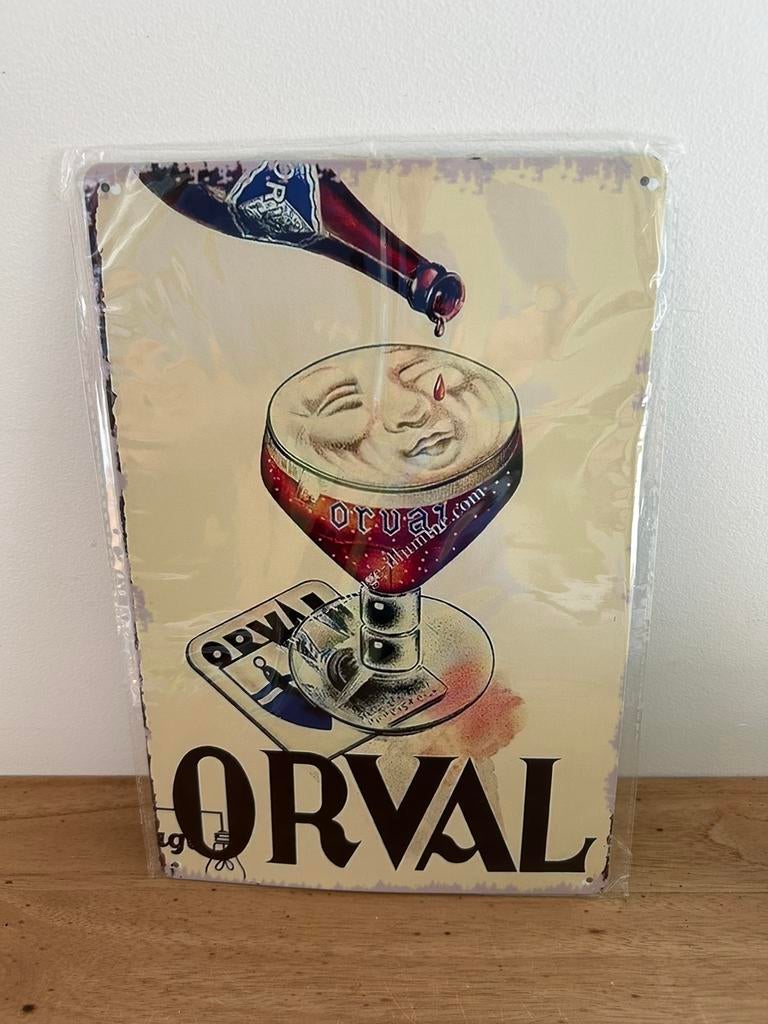 Plaque en métal Orval 20/30cm neuve et emballée, Enlèvement ou Envoi