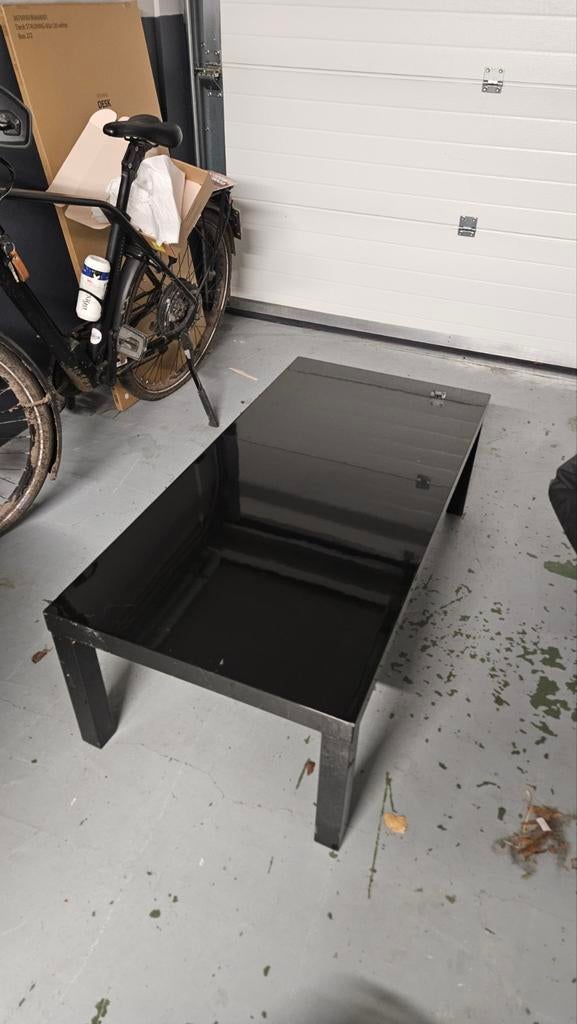 Kunststoffen salontafel, Huis en Inrichting, Tafels | Salontafels, Gebruikt, Minder dan 50 cm, 50 tot 100 cm, 100 tot 150 cm, Rechthoekig