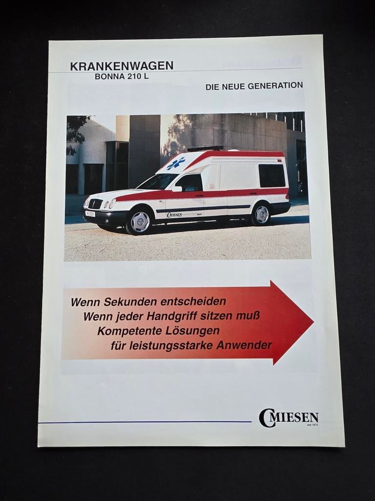 Brochure sur le camion-grue Mercedes-Benz C Miesen, Enlèvement ou Envoi, Mercedes