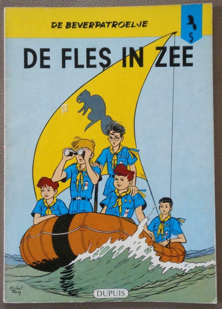 De Beverpatroelje 5 - De fles in de zee - 1974, Enlèvement ou Envoi, Comme neuf