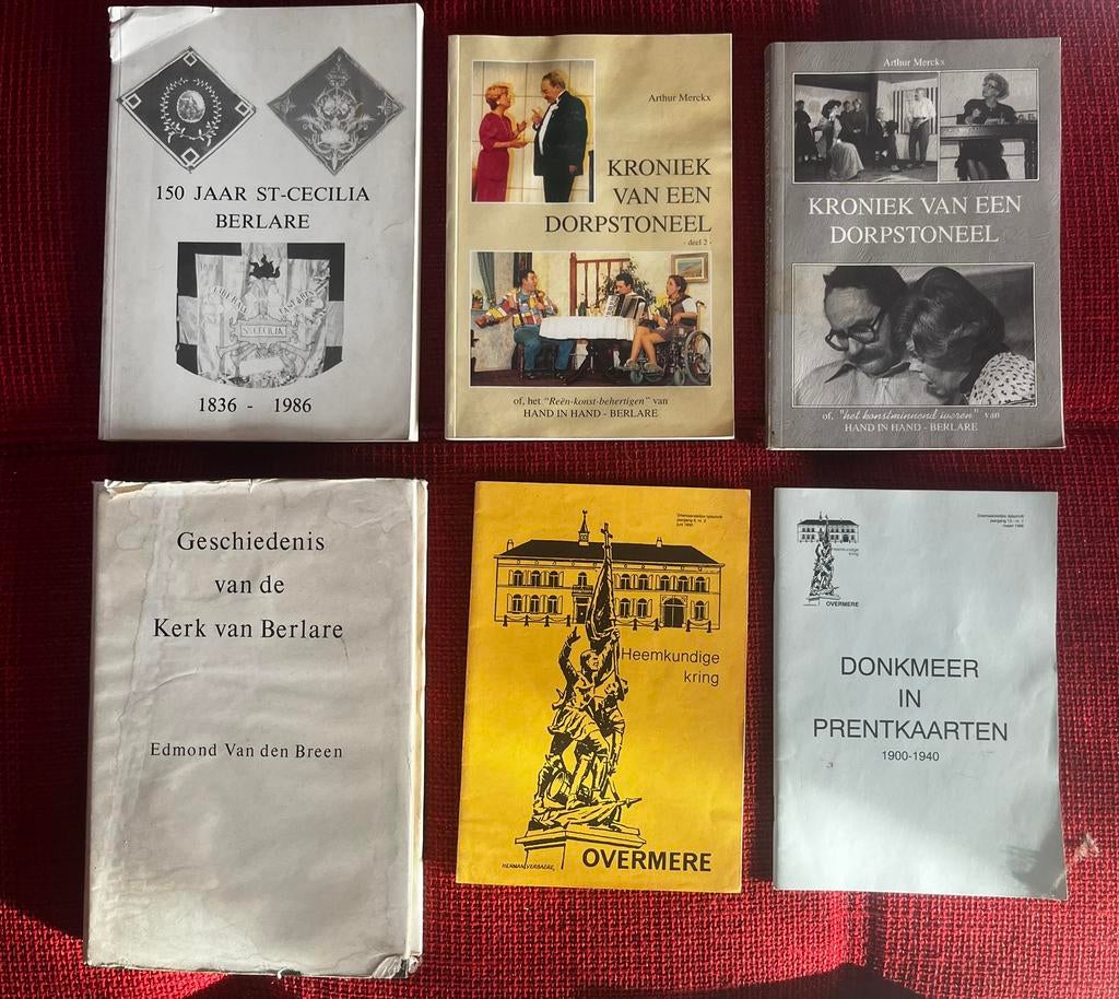 Boeken heemkunde Berlare en Overmere, Ophalen of Verzenden