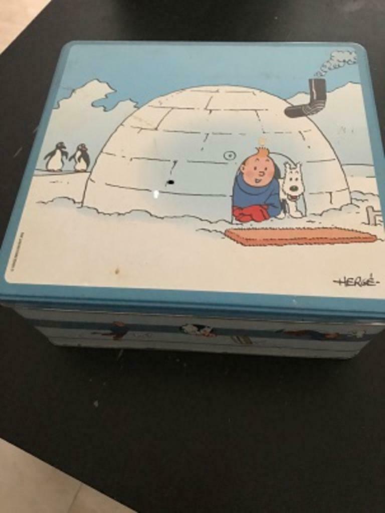 3 boites de biscuits delacre motif tintin, Delacre, Plusieurs BD, Comme neuf, Enlèvement