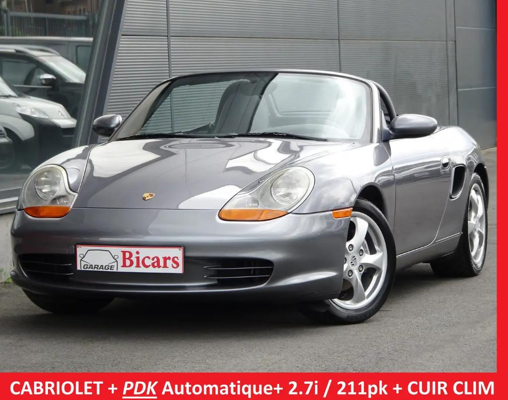 Porsche Boxster 2.7i Automatique TipTronic+Cuir+Clim +Carnet, Autos, Porsche, Cuir, Argent ou Gris, Achat, 155 kW