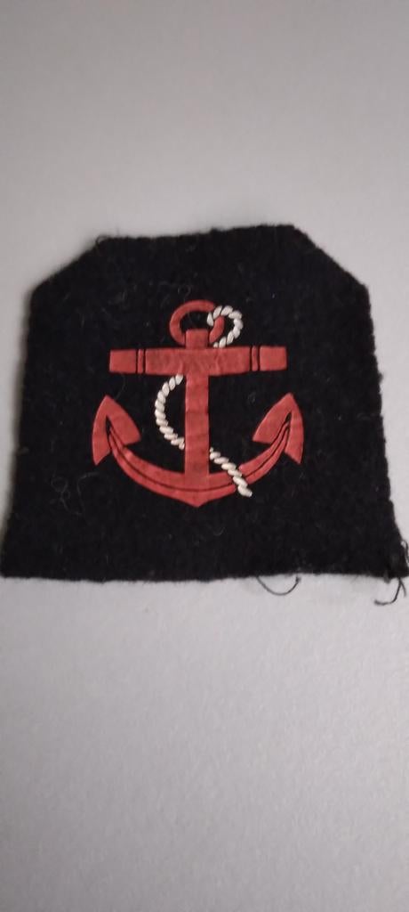 Anciens écussons à coudre de la marine belge, Collections, Enlèvement ou Envoi, Marine, Emblème ou Badge