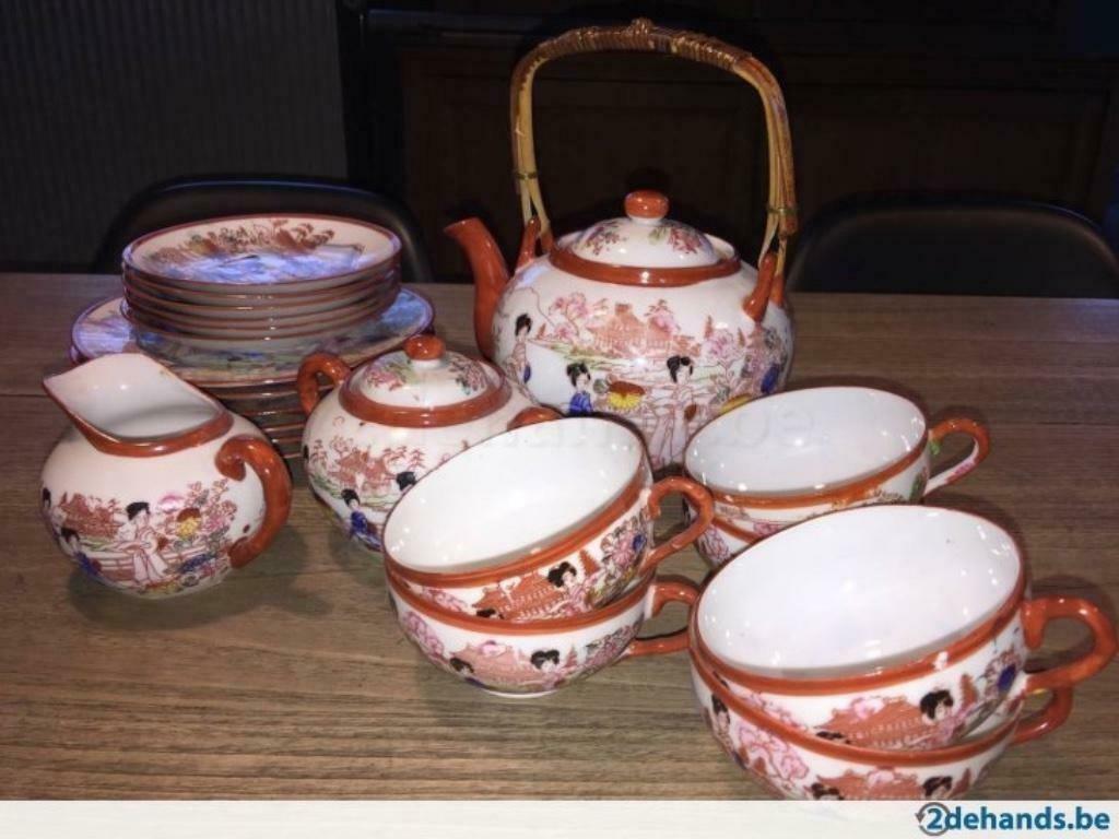 Superfijn Chinees theeservies, Antiek en Kunst, Ophalen of Verzenden