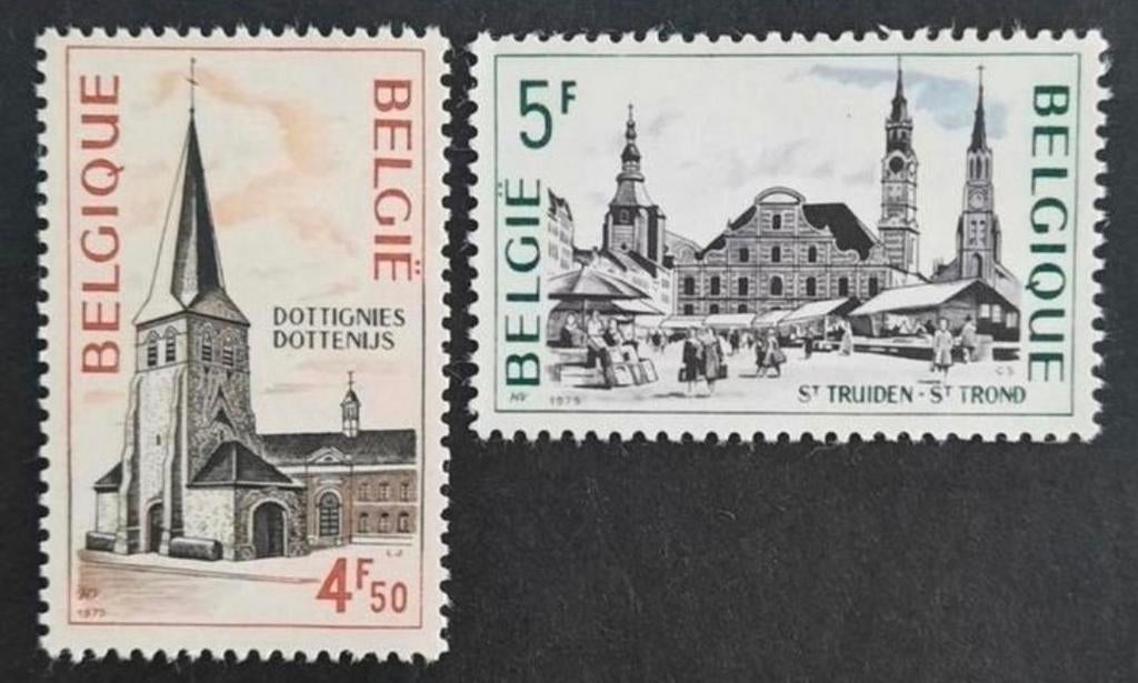 België: OBP 1772/73 ** Toeristische uitgifte 1975., Postzegels en Munten, Ophalen of Verzenden, Postfris, Postfris