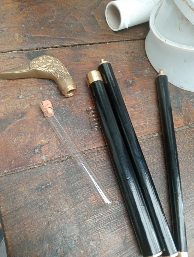 Eendenstok met fles (90 cm), Ophalen of Verzenden